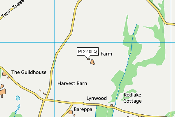 PL22 0LQ map - OS VectorMap District (Ordnance Survey)