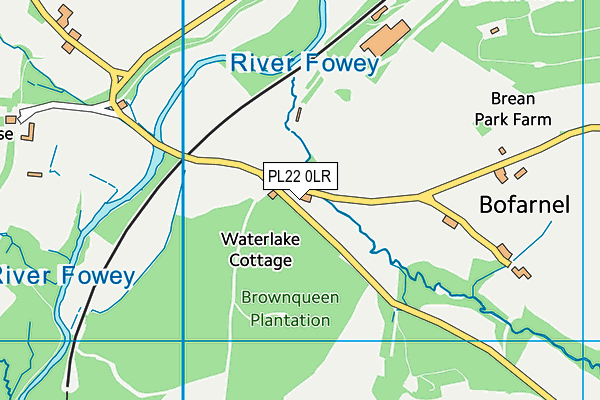 PL22 0LR map - OS VectorMap District (Ordnance Survey)