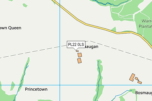 PL22 0LS map - OS VectorMap District (Ordnance Survey)