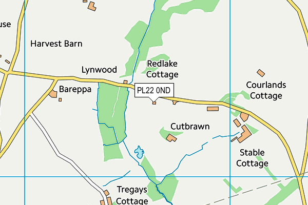 PL22 0ND map - OS VectorMap District (Ordnance Survey)