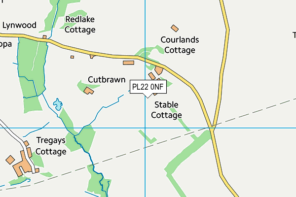 PL22 0NF map - OS VectorMap District (Ordnance Survey)