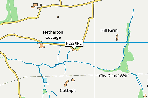 PL22 0NL map - OS VectorMap District (Ordnance Survey)