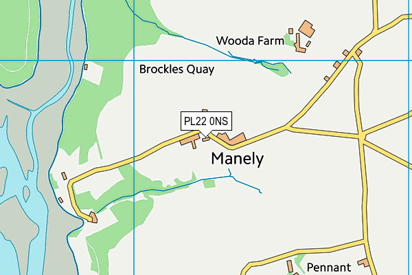 PL22 0NS map - OS VectorMap District (Ordnance Survey)