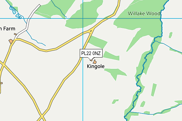 PL22 0NZ map - OS VectorMap District (Ordnance Survey)