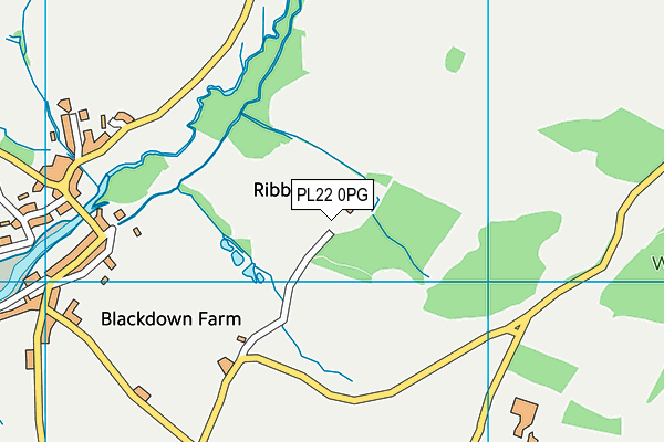 PL22 0PG map - OS VectorMap District (Ordnance Survey)