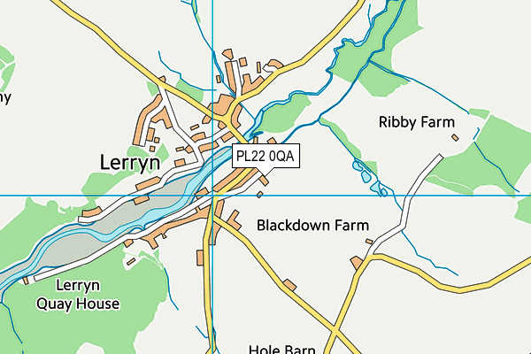 Lerryn CofE Primary School map (PL22 0QA) - OS VectorMap District (Ordnance Survey)