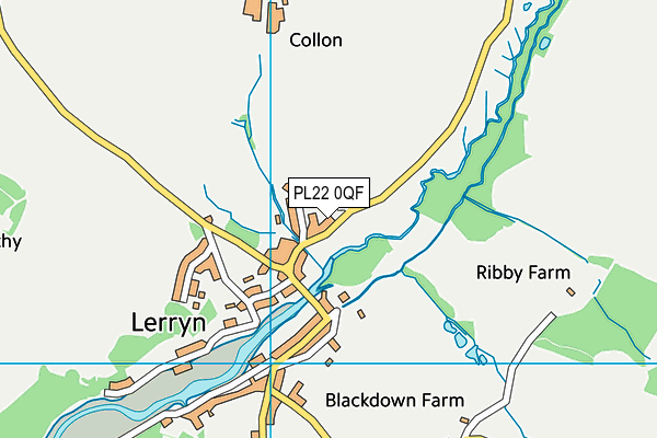 PL22 0QF map - OS VectorMap District (Ordnance Survey)