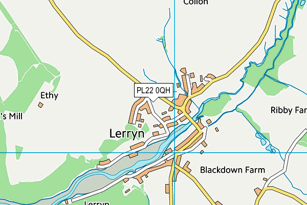 PL22 0QH map - OS VectorMap District (Ordnance Survey)