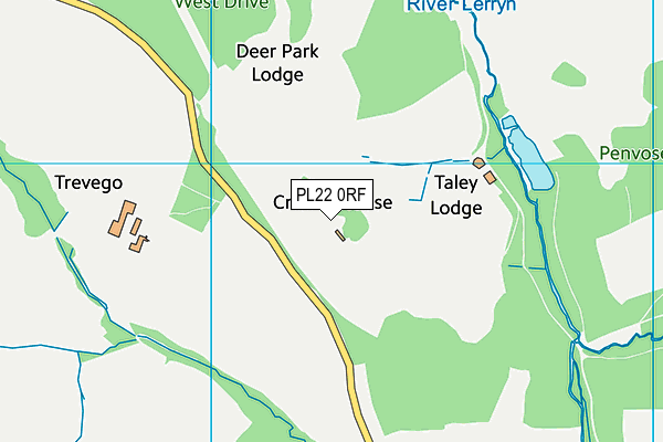 Deer Park (Couchs Mill) map (PL22 0RF) - OS VectorMap District (Ordnance Survey)