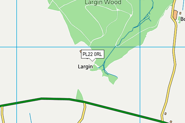 PL22 0RL map - OS VectorMap District (Ordnance Survey)