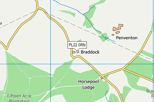 PL22 0RN map - OS VectorMap District (Ordnance Survey)