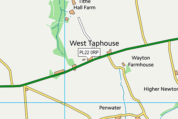 PL22 0RP map - OS VectorMap District (Ordnance Survey)