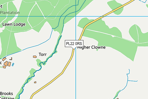 PL22 0RS map - OS VectorMap District (Ordnance Survey)