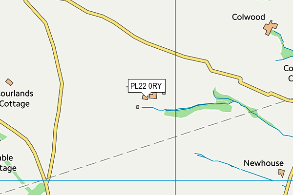 PL22 0RY map - OS VectorMap District (Ordnance Survey)