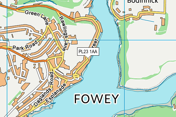 PL23 1AA map - OS VectorMap District (Ordnance Survey)