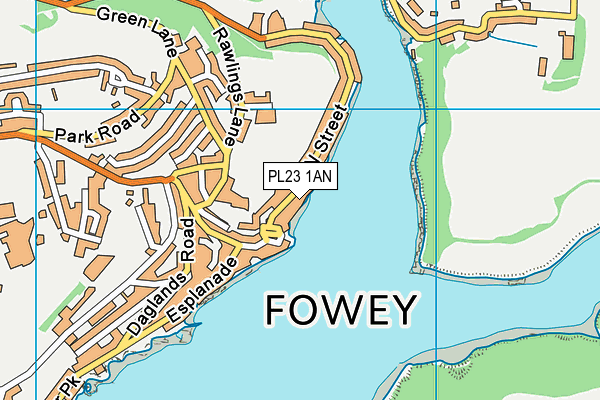 PL23 1AN map - OS VectorMap District (Ordnance Survey)