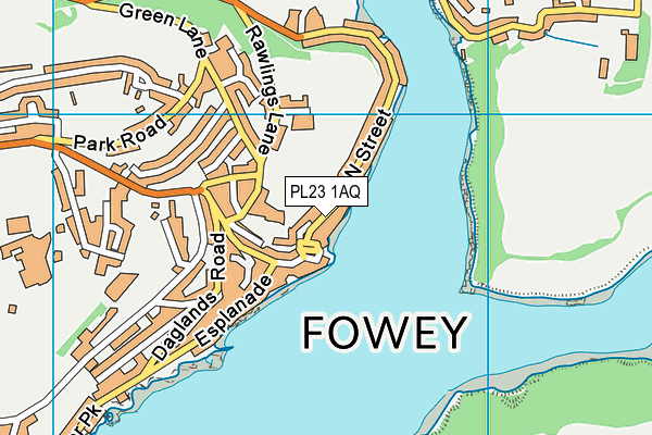 Map of FOWEY RIVER GALLERY LIMITED at district scale