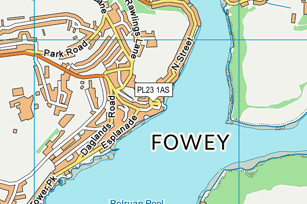 PL23 1AS map - OS VectorMap District (Ordnance Survey)