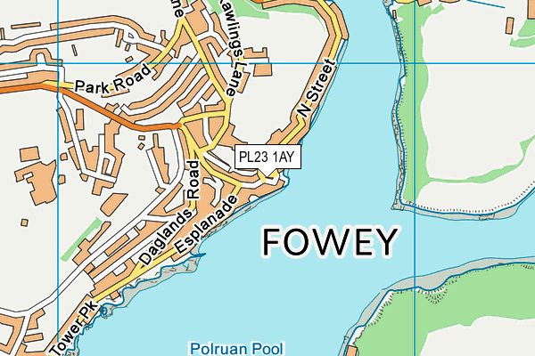 PL23 1AY map - OS VectorMap District (Ordnance Survey)