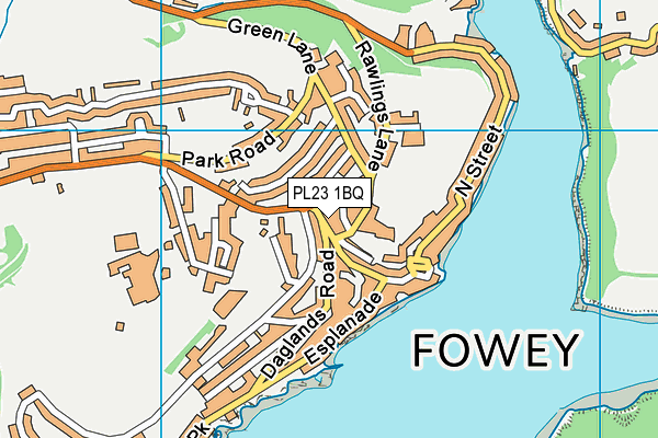 PL23 1BQ map - OS VectorMap District (Ordnance Survey)