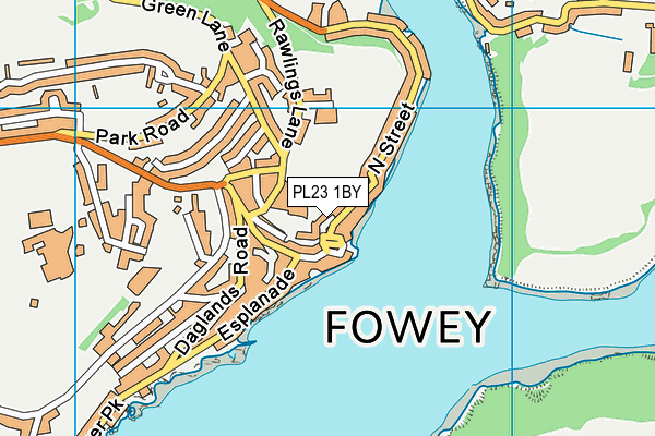 PL23 1BY map - OS VectorMap District (Ordnance Survey)