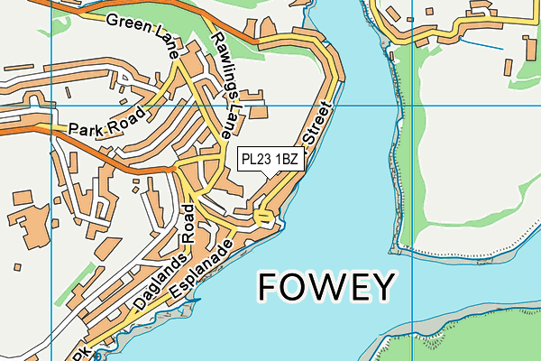 PL23 1BZ map - OS VectorMap District (Ordnance Survey)