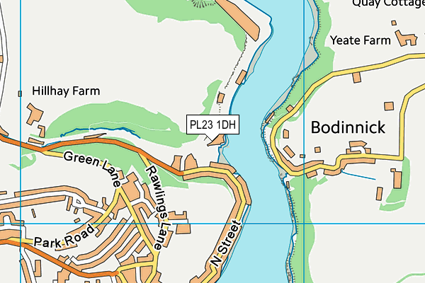 PL23 1DH map - OS VectorMap District (Ordnance Survey)