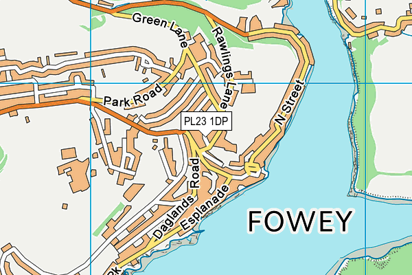 PL23 1DP map - OS VectorMap District (Ordnance Survey)