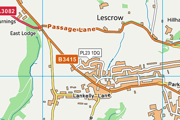 PL23 1DQ map - OS VectorMap District (Ordnance Survey)