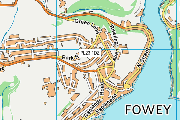 PL23 1DZ map - OS VectorMap District (Ordnance Survey)