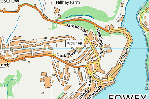 PL23 1EB map - OS VectorMap District (Ordnance Survey)