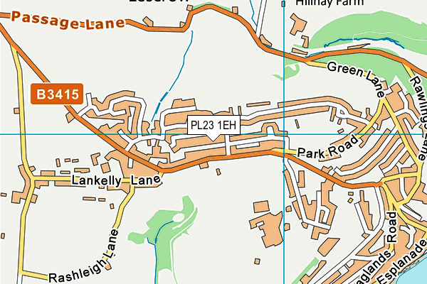 PL23 1EH map - OS VectorMap District (Ordnance Survey)