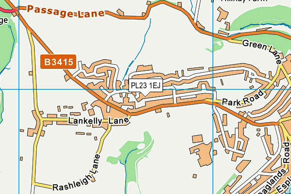 PL23 1EJ map - OS VectorMap District (Ordnance Survey)