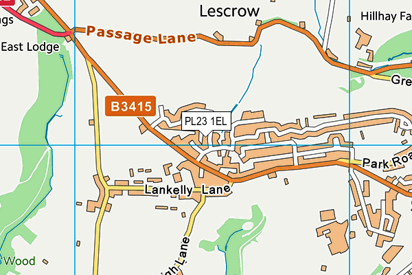 PL23 1EL map - OS VectorMap District (Ordnance Survey)