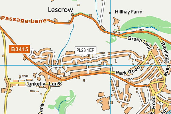 PL23 1EP map - OS VectorMap District (Ordnance Survey)