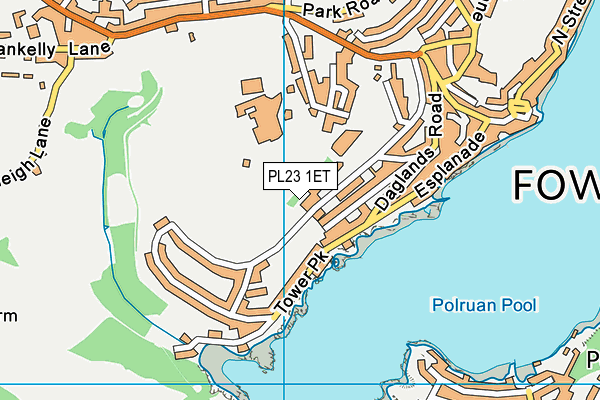 PL23 1ET map - OS VectorMap District (Ordnance Survey)