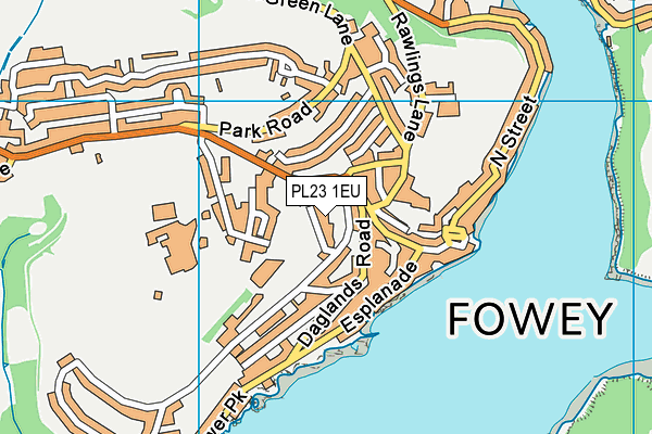 PL23 1EU map - OS VectorMap District (Ordnance Survey)