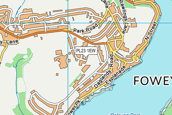 PL23 1EW map - OS VectorMap District (Ordnance Survey)