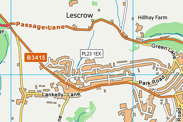 PL23 1EX map - OS VectorMap District (Ordnance Survey)