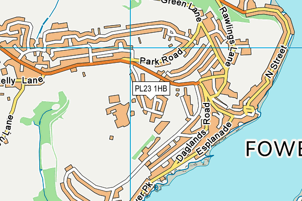 PL23 1HB map - OS VectorMap District (Ordnance Survey)
