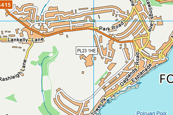 PL23 1HE map - OS VectorMap District (Ordnance Survey)
