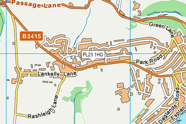 PL23 1HG map - OS VectorMap District (Ordnance Survey)