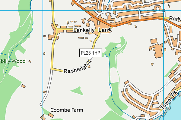 PL23 1HP map - OS VectorMap District (Ordnance Survey)