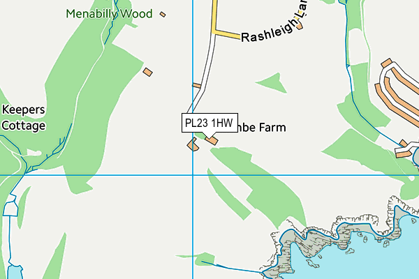 PL23 1HW map - OS VectorMap District (Ordnance Survey)