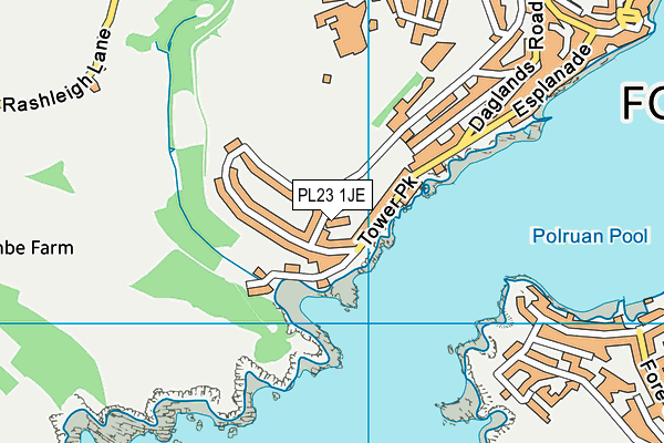 PL23 1JE map - OS VectorMap District (Ordnance Survey)