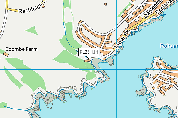 PL23 1JH map - OS VectorMap District (Ordnance Survey)