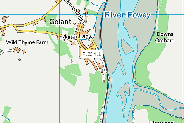 PL23 1LL map - OS VectorMap District (Ordnance Survey)