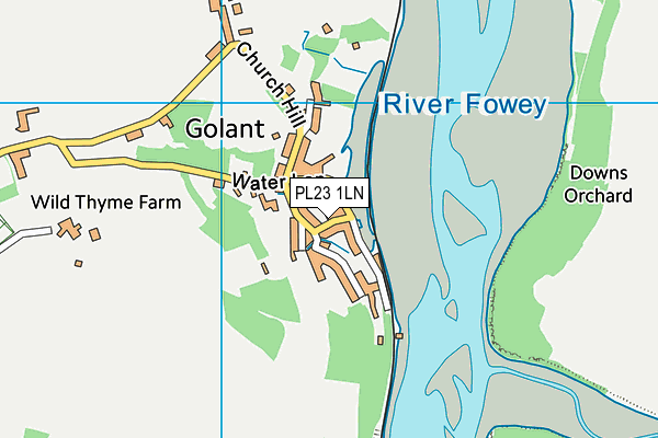 PL23 1LN map - OS VectorMap District (Ordnance Survey)