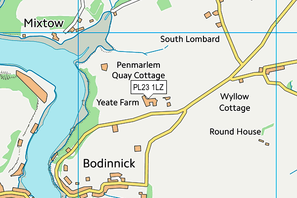 PL23 1LZ map - OS VectorMap District (Ordnance Survey)