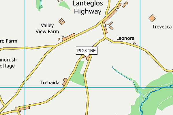 PL23 1NE map - OS VectorMap District (Ordnance Survey)